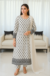 White Sapphire - Classic Printed Shirt with Contemporary Vibe